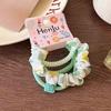 4pcs Candy Color Telephone Scrunchies for Women Highly Elastic Hair Ties Ponytail Holder Rubber Bands Teen Girls Summer Headwear
