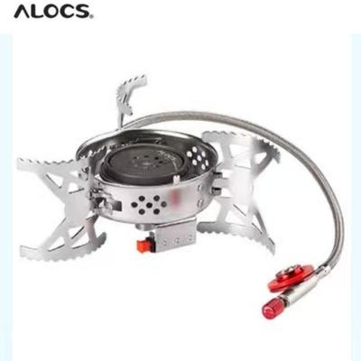 Alocs Outdoor Camping 3200W geteilter Kocher - Kupferbrenner, 320g ultraleicht für Camping/Wandern in großer Höhe