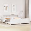 Vidaxl Bed Frame Without Mattress, White, 180X200 Cm, Solid Pine Wood