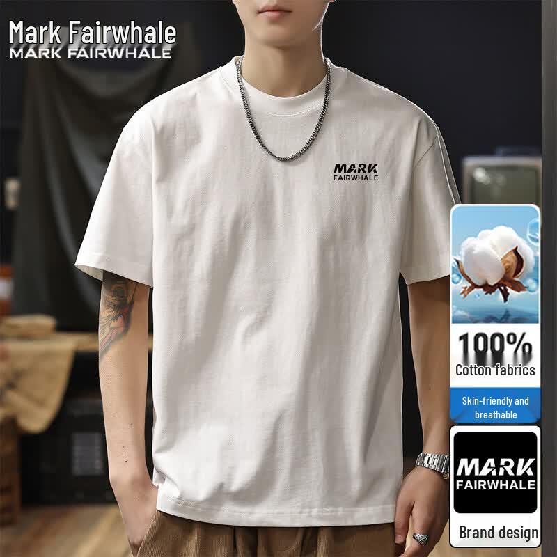 Mark Fairwhale Men's Heavyweight Cotton Crew Neck T-Shirt