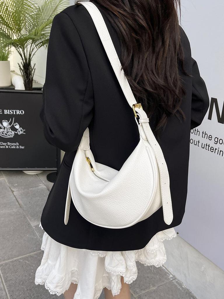 Damen Pendler Strukturierte Nischen Schultertasche - Trendig, Lässig, Vielseitige Knödel Umhängetasche