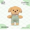 Little Red Book Cute Poodle Doll Plush Comfort Toy for Children