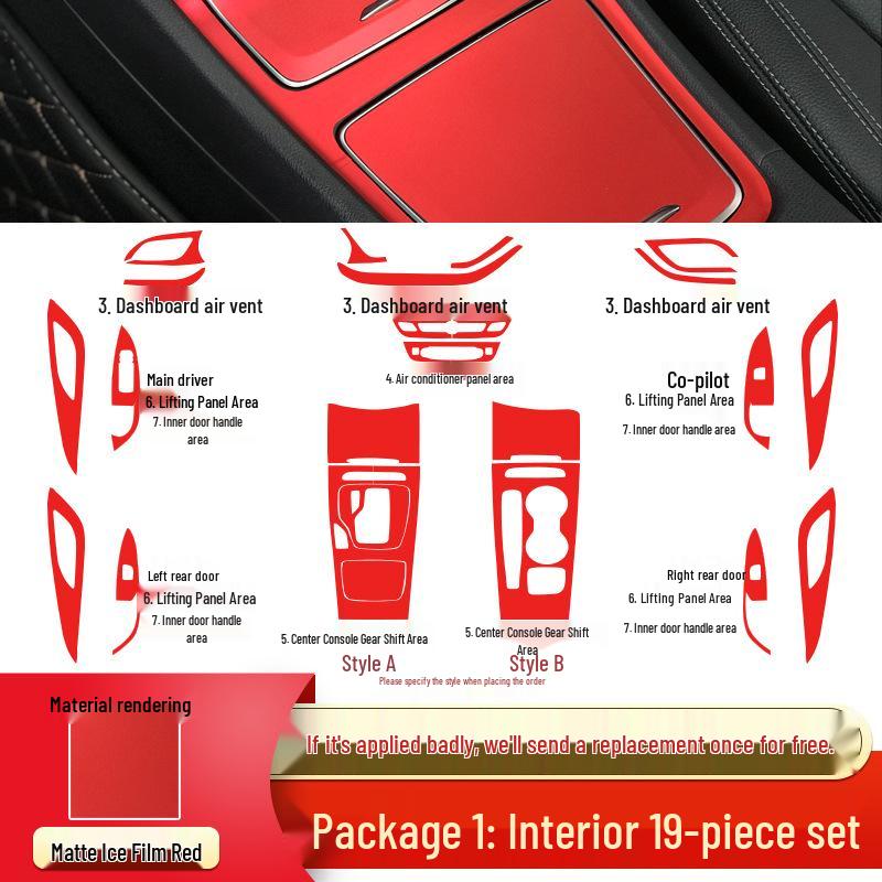 Buick Regal 2017-2021 Interior Anti-Kick Pads & Gear Decoration Stickers