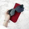non-polarized Square Oversized Sunglasses Woman Fashion Black Gradient Vintage Rivet Sun Glasses Female Outdoor Shades Driver
