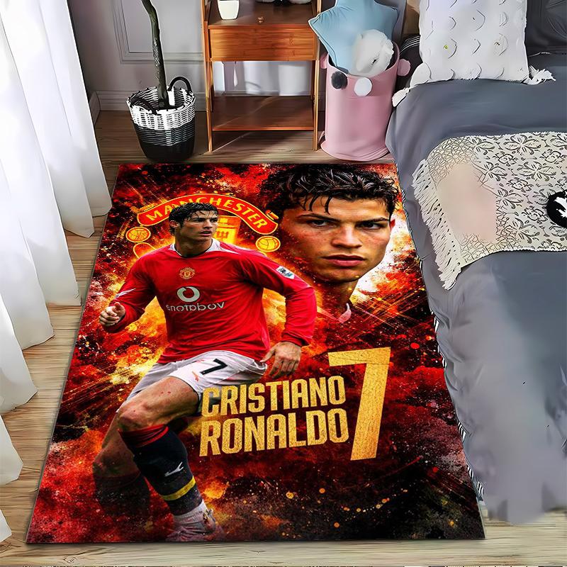 Soccer Star Red carpet Set 3PCS carpet set (1 duvet cover, 2 pillowcases, duvet not included)