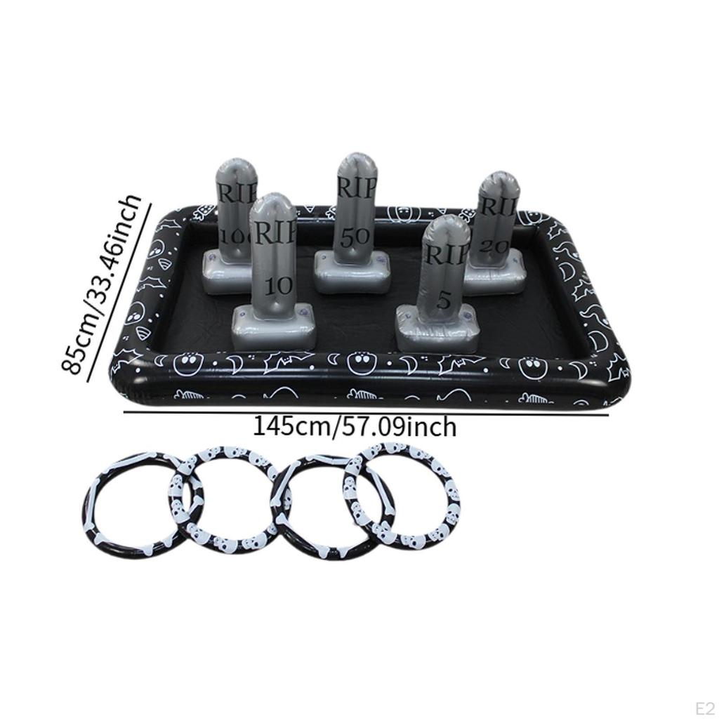 Gigantyczna Gra Rzut Nagrobkiem, Gry Podwórkowe Wewnętrzne Zewnętrzne, Halloweenowa Gra Imprezowa Upominek do Klasy,