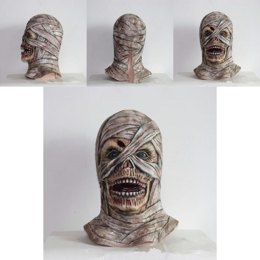 Mummy Latex Halloween Mask With Diy Terror Design For Costumes And Holiday Parties