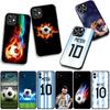 Sunset Football Number 10 for Motorola Moto G54 G05 G24 G45 G55 G75 G85 G15 G57 G86 Power Edge 50 30 Ultra Fusion neo Pro Case