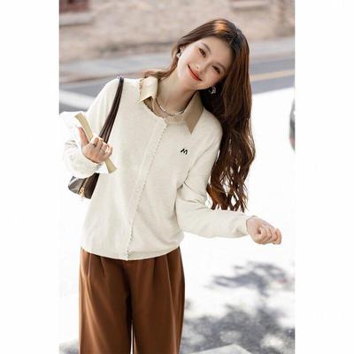 ITISF4 Cartoon Embroidered Knit Cardigan