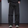 JIELEINUO Men's Wide-Leg Functional Cargo Pants