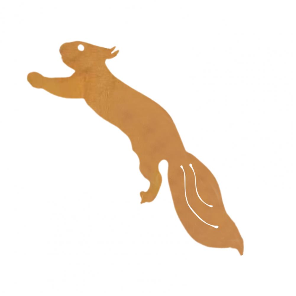 1/4/5Pcs Animal Garden Decor Metal Rusty Bird Silhouette Garden Decoration Chick Duck Squirrel Iron Art Stake Ornament