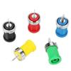 P3007 10pcs Mixed Color Banana Socket 4.0mm Jack for Panel Mounting Test Probes