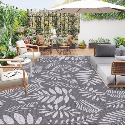 PP Plastic Tube Camping Carpet for Patio Outdoor Balcony Age Inhibiting Damp-proof Mat Motorhome Rugs Foldable Beach Floor Mats
