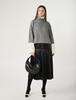 Pelimela New Cynthia Leather Pleated Skirt (Black)