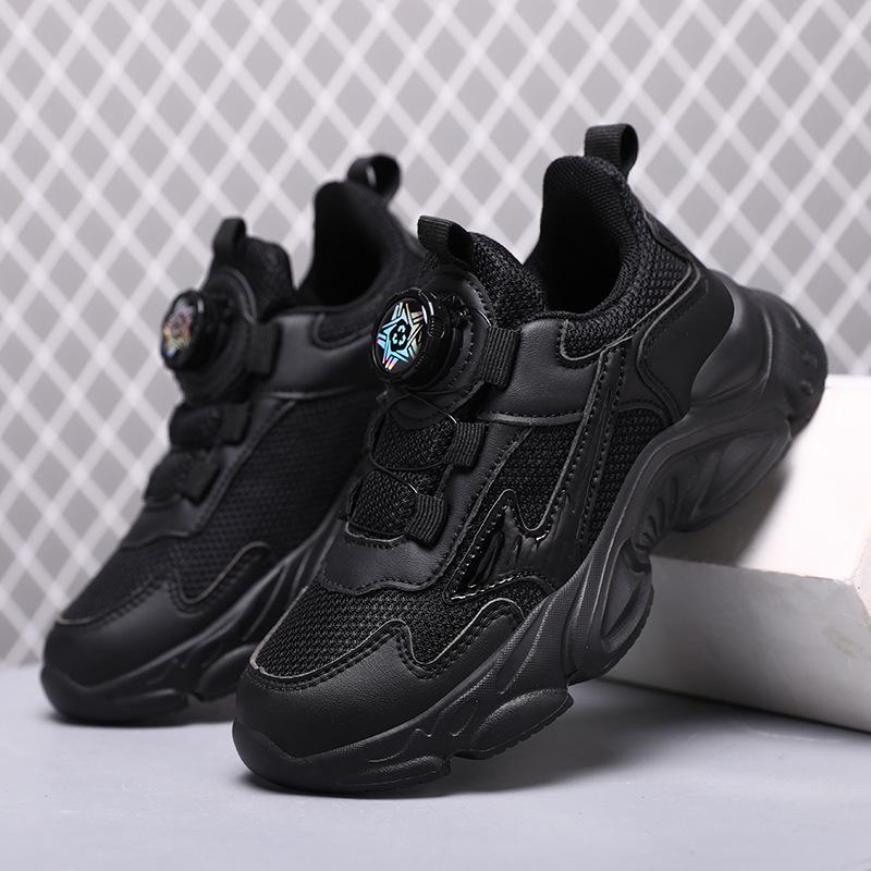 Children's Sneakers, Medium and Large Children, Campus Leather Solid White Shoes, Boys and Girls' Plus Size Casual Running Shoes