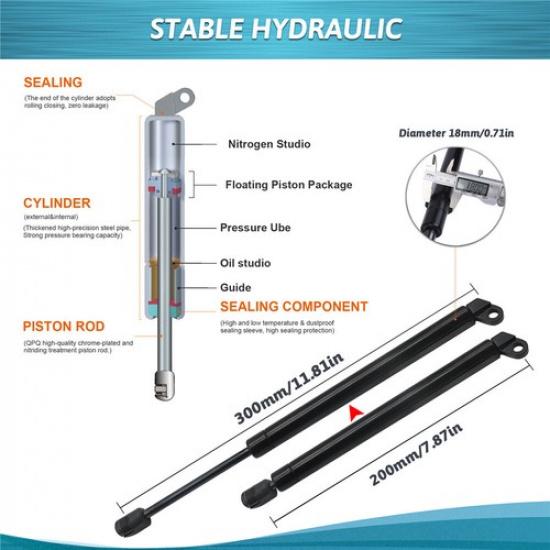 Rear Tailgate Hatch Lift Support Gas Shock Struts For BMW 5 Series E39 525i 528i