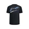 Li-Ning Quick-Drying Breathable Round Neck Short Sleeve T-Shirt Unisex Tops Black AHSU467-1