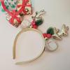 Exklusivt Handgjort Jul Paillett Ren Horn Hårband - Sött Festligt Mode Håraccessoar