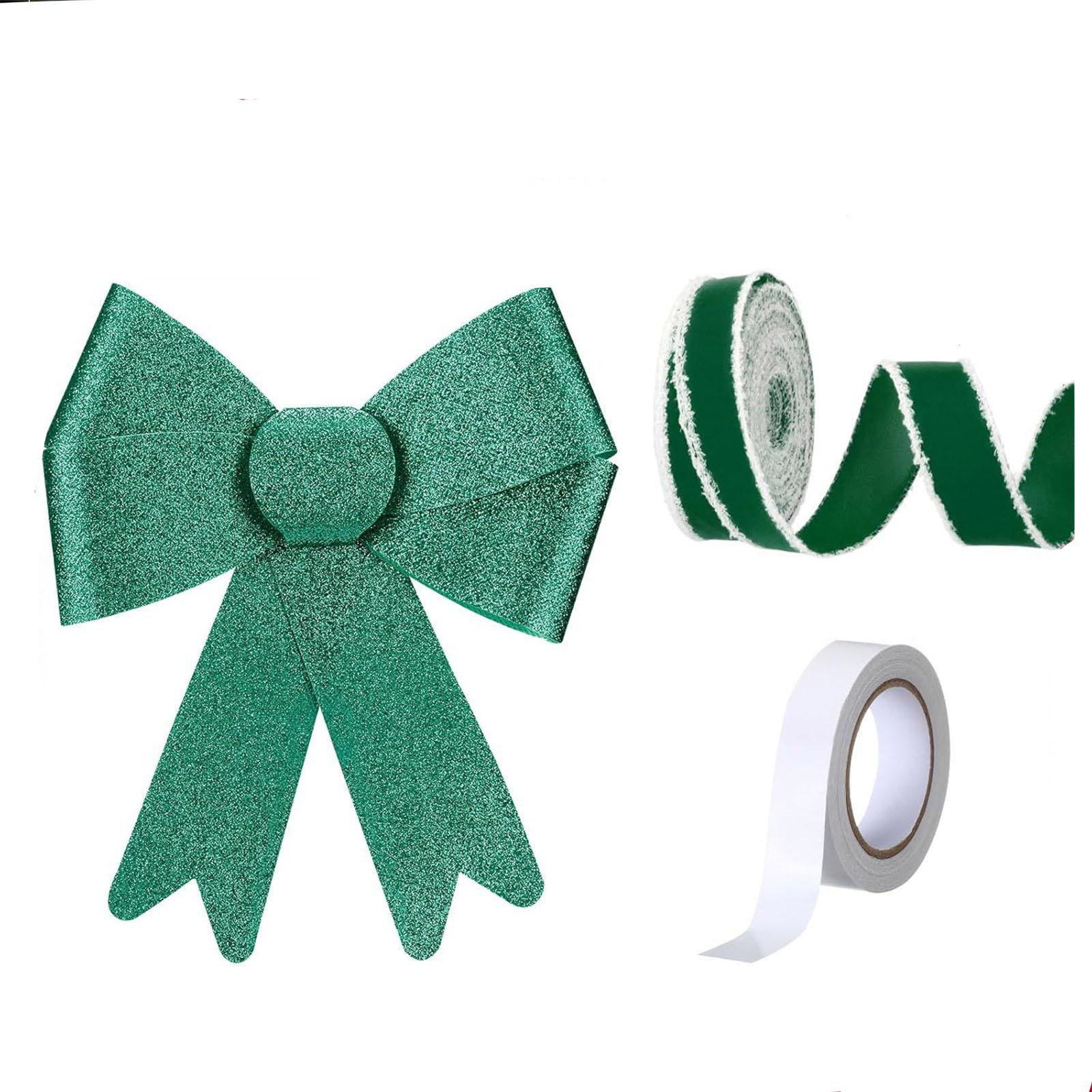 

Christmas Cabinet Bows For Christmas Tree Wreath Holiday Door Ribbon Party Decoration One Size