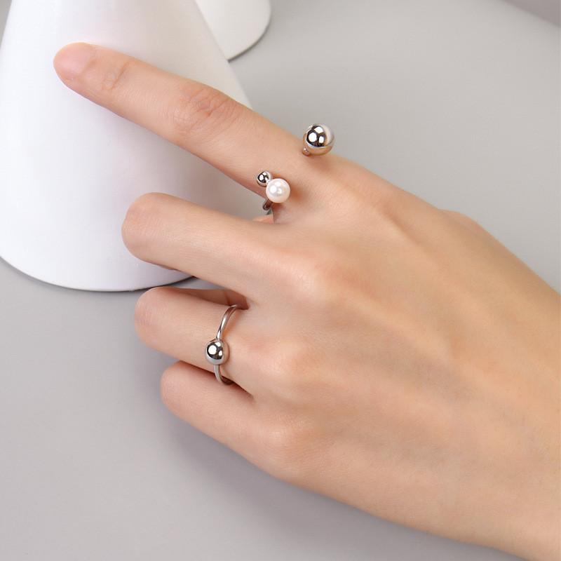 Inspired Ins Chic S925 Open Ring For Women Adjustable Size Accessory Fashion