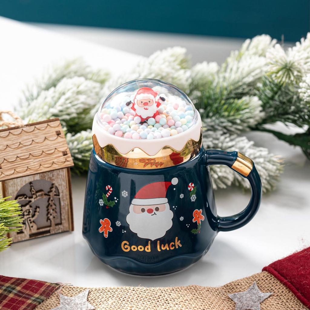 Christmas Ceramic Cup Creative Cartoon Christmas Mug High Ooking Christmas Cup Gift