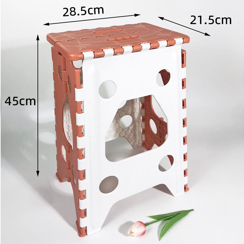 Portable Folding Stool: Thickened Plastic for Fishing, Outdoor, and Kids