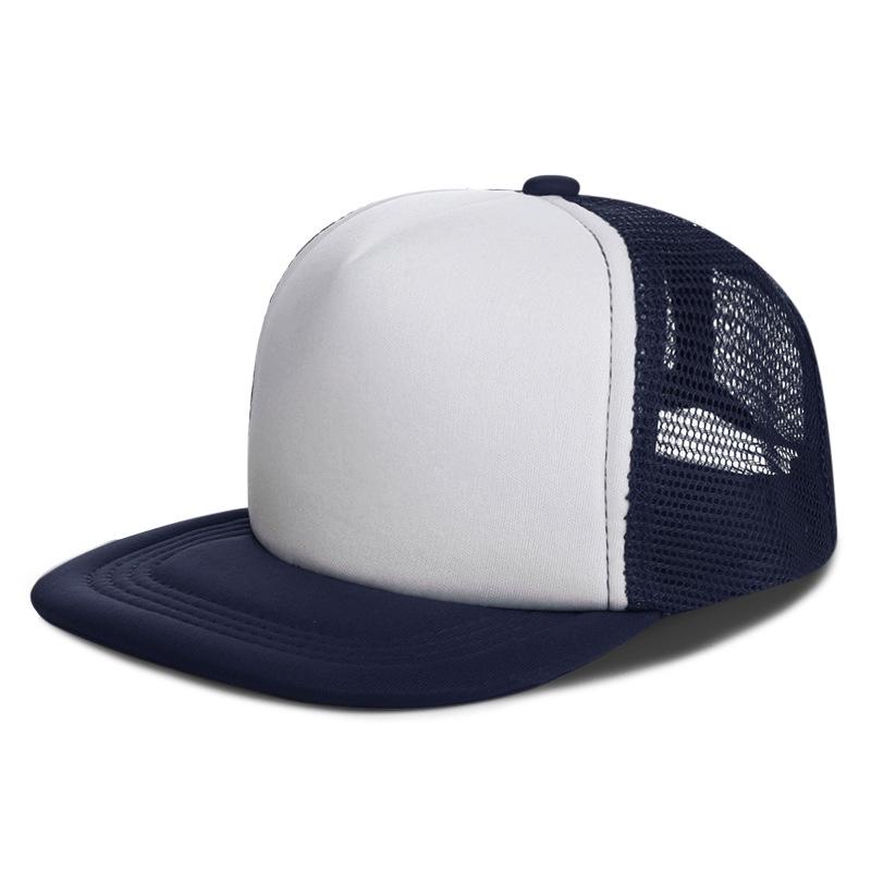 Verstellbare Herren Baseballkappe mit flachem Schirm - Atmungsaktiv, Sonnenschutz für Frühling/Sommer, Eltern-Kind-Stil, Mesh-Design für Hip-Hop und Streetdance.