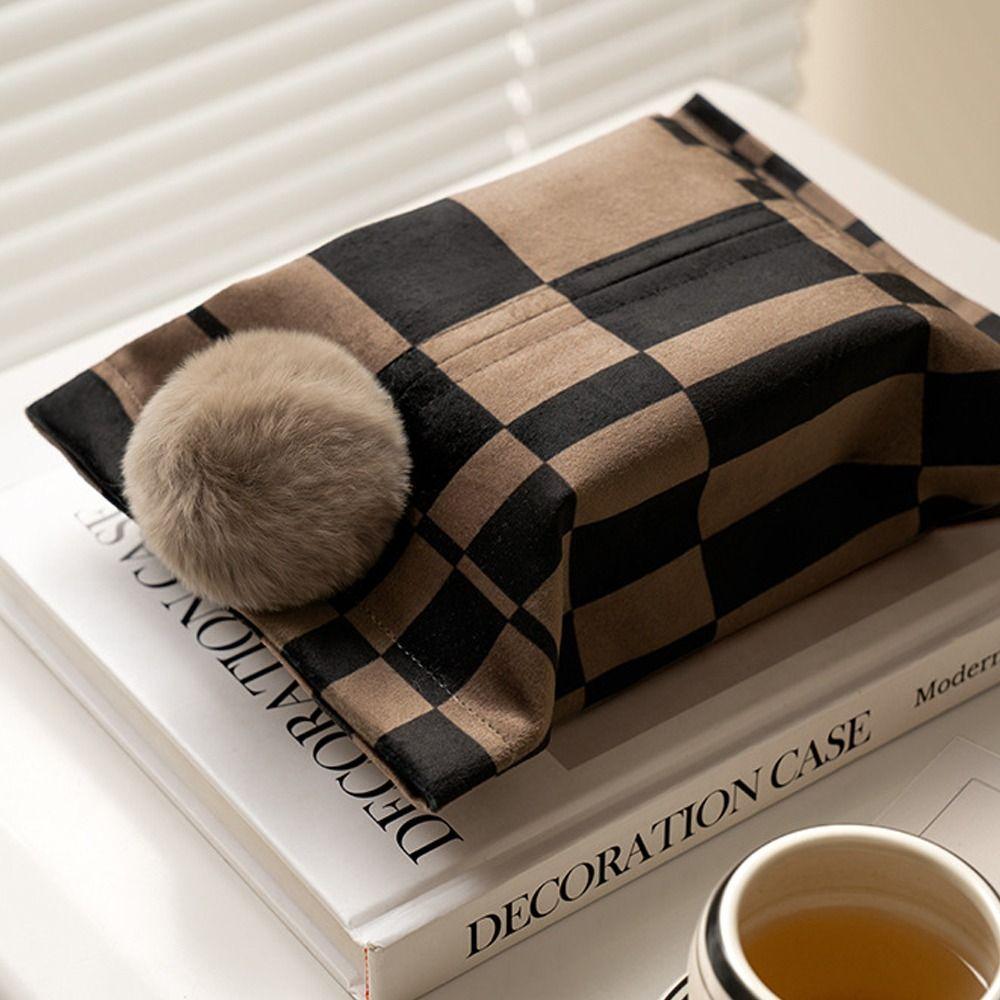 High Quality Luxury Tissue Box Multipurpose Portable Napkin Storage Bag Convenient Napkin Dispenser Car Organizer Decorative