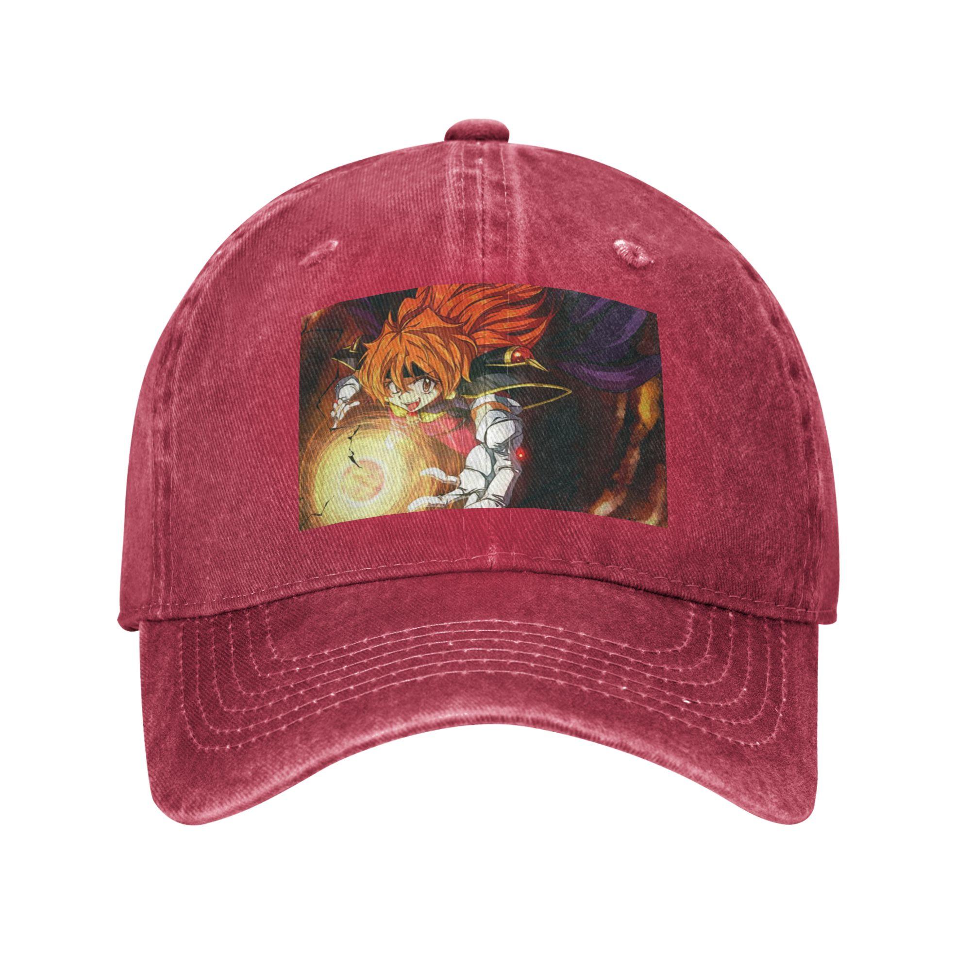 Лина Инверс Рабы Драконов Убийцы Драконов Джинсовая Кепка Повседневные Бейсболки Регулируемая Шляпа Летние Унисекс Бейсболки One Size