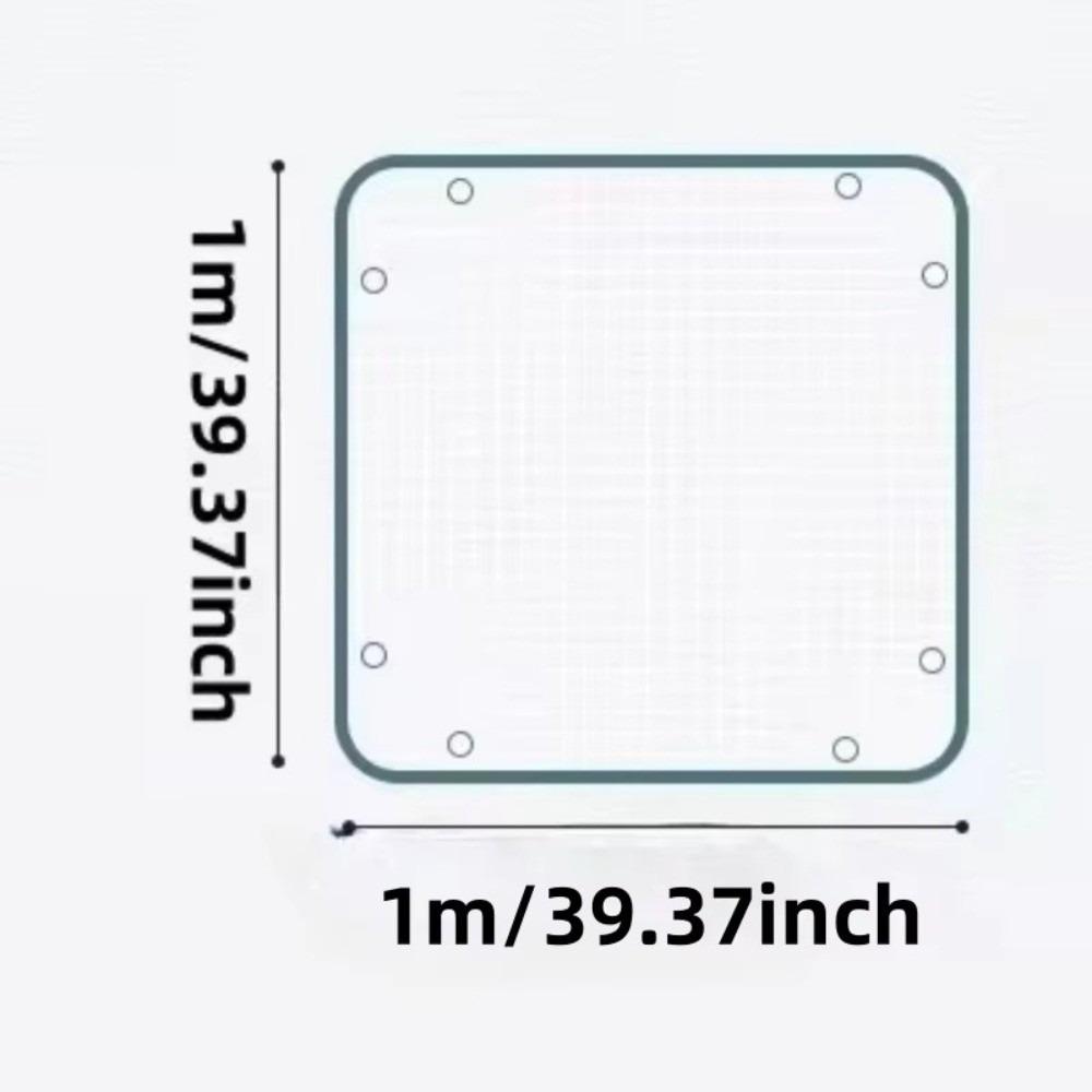 19.68/39.37in Plant Repotting Square Mat Waterproof Transplanting Mini Grid Cloth Bonsai Mud Transparent Garden Flower Mat