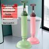 Strong Leather Toilet Plunger with Suction Cup - Unclogs Drains and Pipes