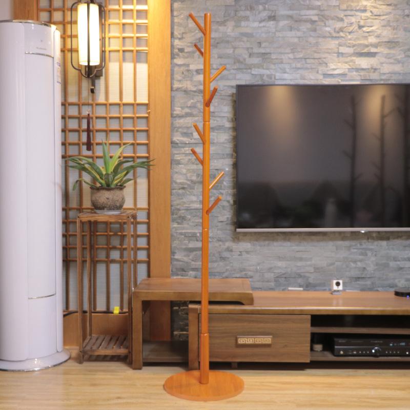 Minimalist Solid Wood Coat Rack Free Standing Hanger For Living Room And Bedroom Simple Clothing Hat Stand Easy Assembly Storage Solution