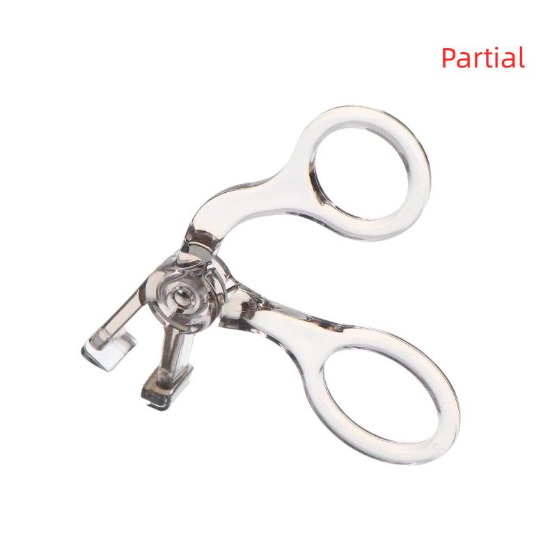 1Pc Transparent One-Clip Eyelash Curler Wide Angle Partial Lash Curler Durable for Professional Makeup Artist Grey Part