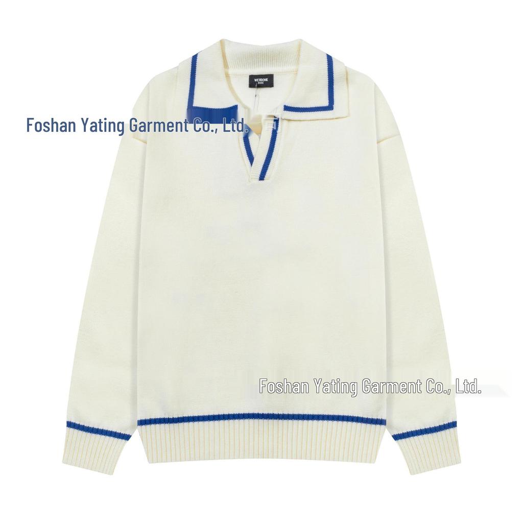 25th Anniversary Logo Embroidered Wool Knit Zip-Up Hoodie Sweater