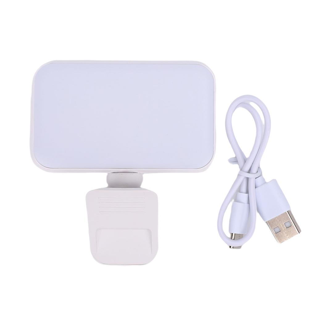 Portable LED Phone Light Adjustable Brightness Video Conference Lighting with Clip for Live Streaming Photography
