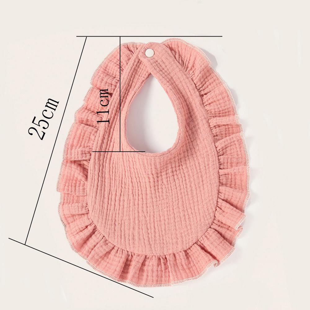 Baby Feeding Drool Bib Ruffle Floral Infants Saliva Towel Soft Cotton Burp Cloth For Newborn Toddler Kids Bibs New Baberos Bebe
