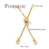 18K Gold Plated Box Chain Extension Chain For Jewelry,Adjustable Chain Extender For Bracelets Accessories,DIY Necklace Findings