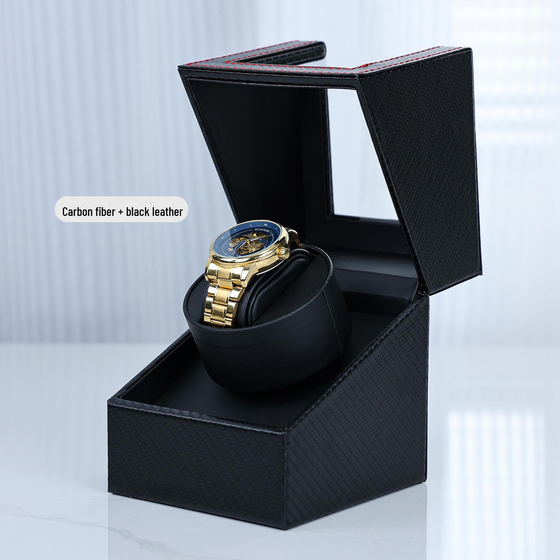 Автоматический механический заводчик часов Delais: Бесшумная, антимагнитная коробка из искусственной кожи с электродвигателем