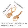 Money Bags Shape Dangle Earrings for Women 2025 New Fashion Golden Cubic Zirconia Drop Earring Wedding Party Jewelry Accessories
