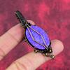 Tree of Life Charoite Pendant Copper Wire Wrapped Jewelry Rainbow Moonstone Gemstone Pendant Handmade Jewelry for Gifts Copper Wire Pendant