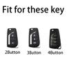 ABS Carbon 2 3 4 Buttons Car Key Case Cover For Toyota Hilux Corolla Avensis Prado Fortuner RAV4 CHR Shell Accessories