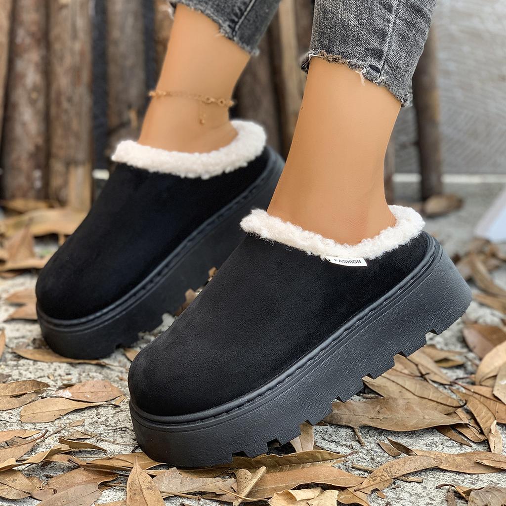 Fashion 2025 New Women Platform Boots Comfortable Luxury Fashion Ankle Boots Women Casual Thickened Fluff Shoes Woman Zapatos De Mujer