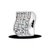 Silver Clasp 925 Silver CZ Pave Clip Charms Daisy Beads Stopper Safety Chain Fit Original Bangle Bracelet Jewelry Clip