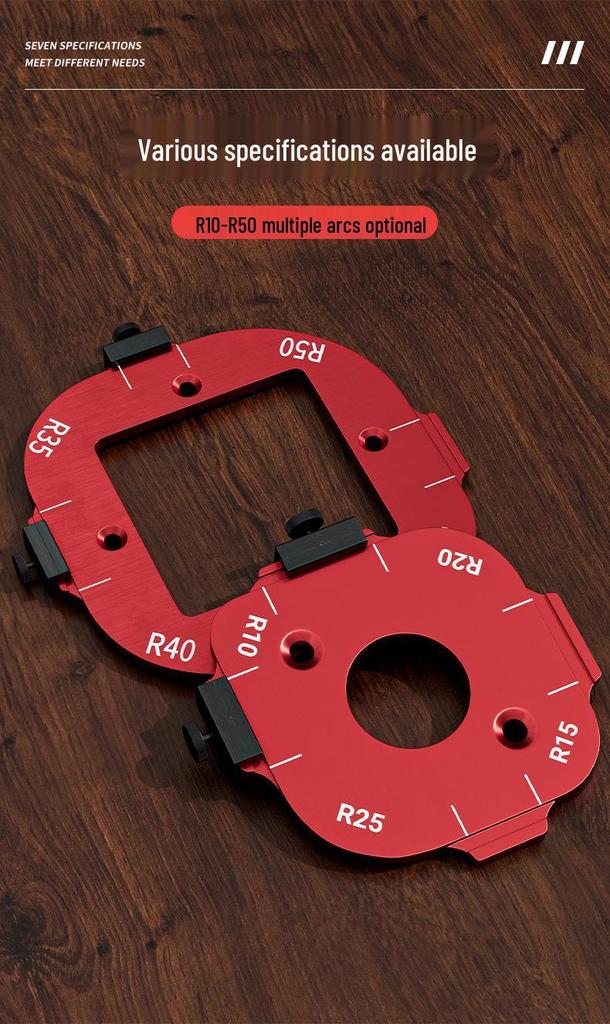 Aluminum Alloy Round Corner Trimming Tool for Woodworking