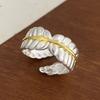Xiaomi 925 Sterling Silver Rings For Women Geometric Fine Jewelry Finger Adjustable Retro Leaf Flower Ring For Party Birthday Gift