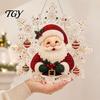 Christmas Party Craft Supplies Faux Pearl Painting Suncatcher Kit, Acrylic Snowflake Shaped Board with Lace Holiday Decoration Making Set Edge,
