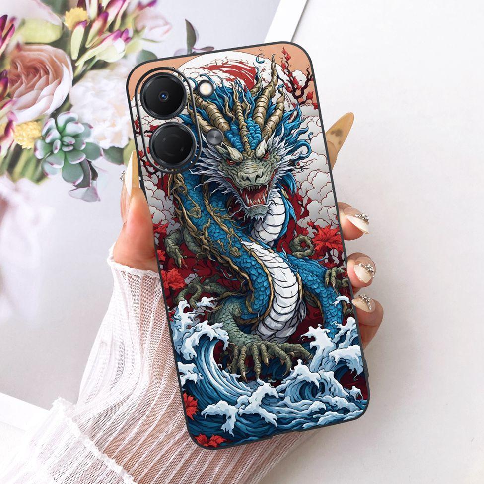 For Tecno Spark Go 3 Case Cover Fashion Butterfly Luxury Cute Painted Black Silicone Bumper For Tecno Spark Go3 KN3 Phone Casing