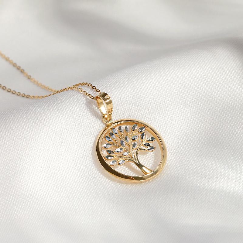 Mcel 14K Wish Evergreen Pendant