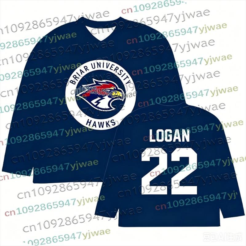 Cosplay Fuori Sede Briar University Maglia da Hockey Graham 44 22 DI LAURENTIS 66 Tucker46 Maglietta a Maniche Lunghe Maglia da Uomo