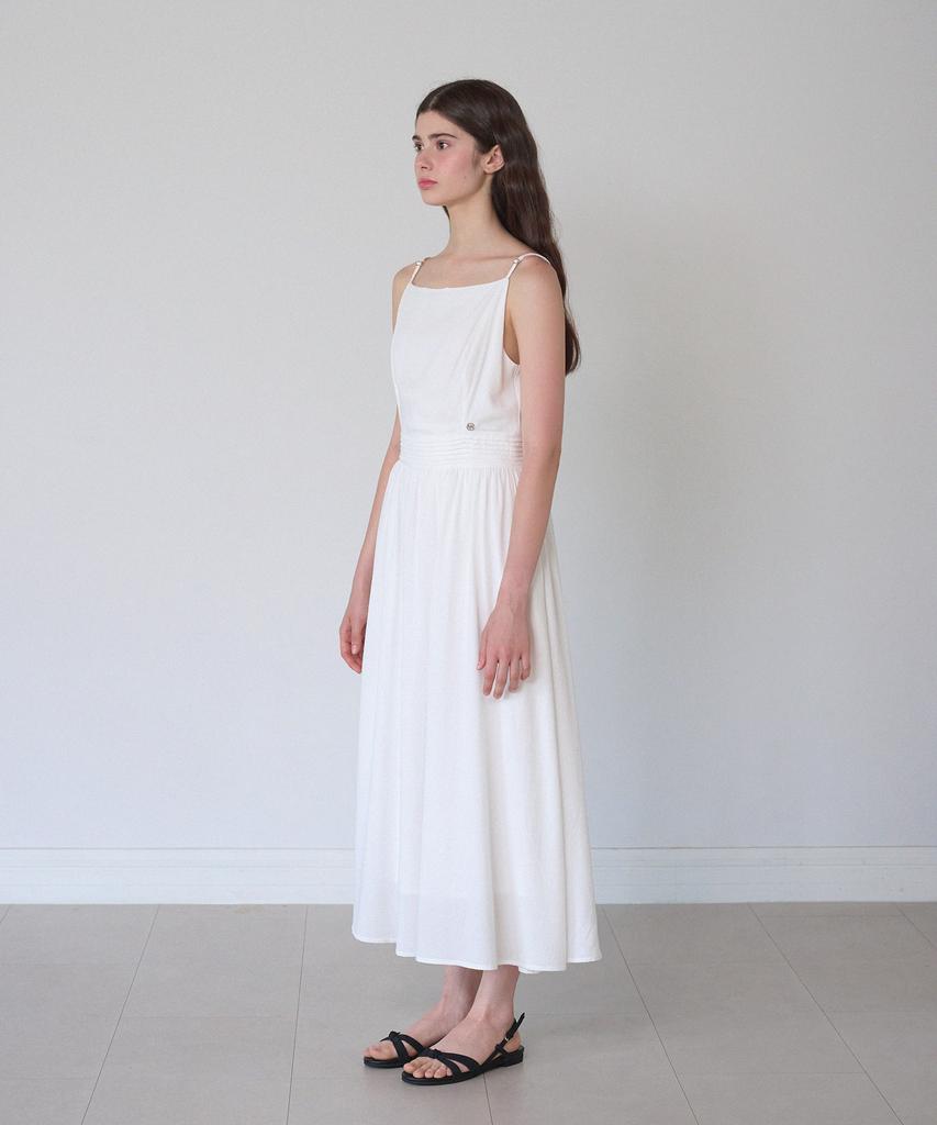 Micene Philomena Dot Sleeveless Long Dress